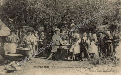 Carte postale ancienne Noce bretonne — Non Localisée (Morbihan)