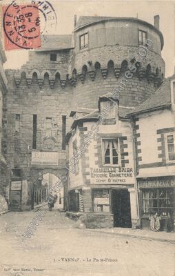 Carte postale ancienne La Poite-Prison — Vannes (Morbihan)