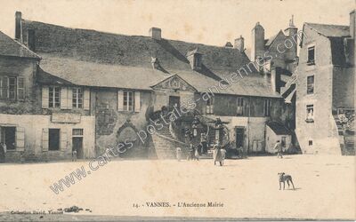 Carte postale ancienne L'Ancienne Mairie — Vannes (Morbihan)