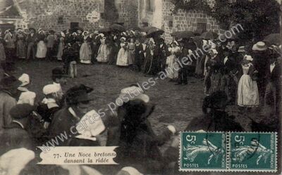 Carte postale ancienne Noce bretonne — Non Localisée (Morbihan)