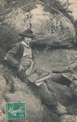 Carte postale ancienne Paysan Breton — Non Localisée (Morbihan)
