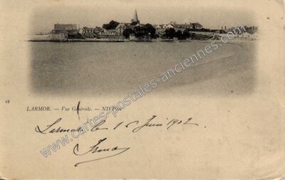 Carte postale ancienne Larmor — Larmor-Plage (Morbihan)