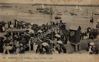 Carte postale ancienne La Périère. — Vue sur la Cale — Lorient (Morbihan)