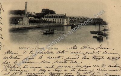 Carte postale ancienne L'Arsenal — Lorient (Morbihan)