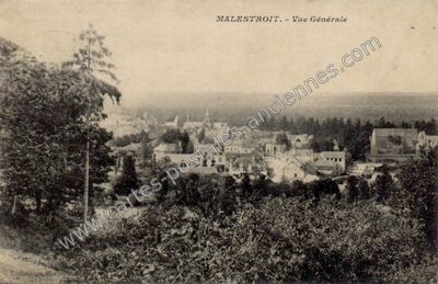 Carte postale ancienne Vue Générale — Malestroit (Morbihan)