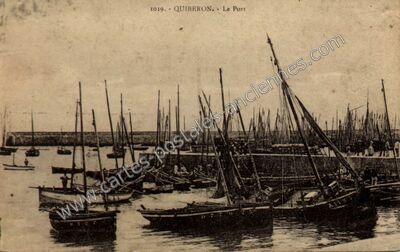 Carte postale ancienne Le Port — Quiberon (Morbihan)