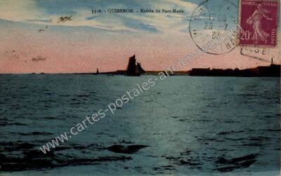 Carte postale ancienne Entrée de Port-Maria — Quiberon (Morbihan)