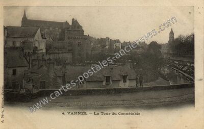 Carte postale ancienne La Tour du Connétable — Vannes (Morbihan)