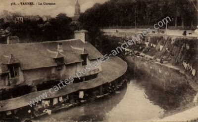 Carte postale ancienne La Garenne — Vannes (Morbihan)