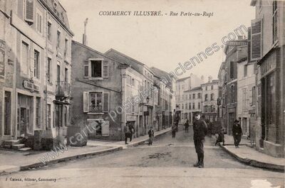 Carte postale ancienne Rue Porte-au-Rupt — Commercy (Meuse)