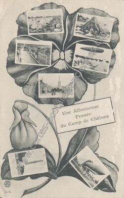 Carte postale ancienne Camps de Chalons — Mourmelon-le-Grand (Marne)