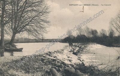 Carte postale ancienne La Cascade — Revigny-sur-Ornain (Meuse)