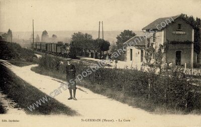 Carte postale ancienne St Germain — Saint-Germain-sur-Meuse (Meuse)