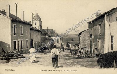 Carte postale ancienne St Germain — Saint-Germain-sur-Meuse (Meuse)