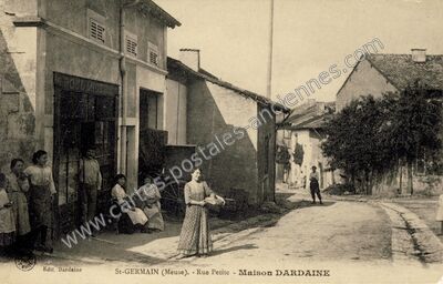 Carte postale ancienne St Germain — Saint-Germain-sur-Meuse (Meuse)