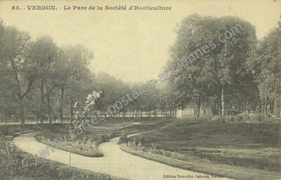 Carte postale ancienne Le Parc de la Société d'Horticulture — Verdun (Meuse)