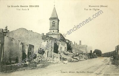 Carte postale ancienne Marbotte — Apremont-la-Forêt (Meuse)