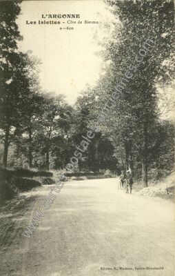 Carte postale ancienne L'Argonne, Les Islettes - Côte de Biesme — Les Islettes (Meuse)