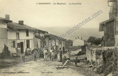Carte postale ancienne La Grand'Rue — Le Neufour (Meuse)