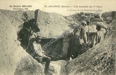 Carte postale ancienne Argonne — Non Localisée (Meuse)