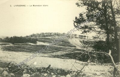 Carte postale ancienne Le Mamelon Blanc — Non Localisée (Meuse)