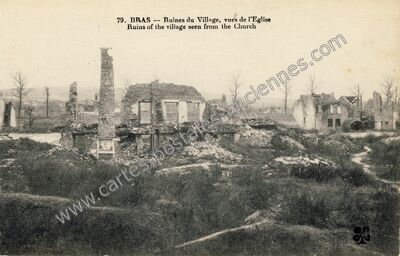 Carte postale ancienne Bras — Bras-sur-Meuse (Meuse)