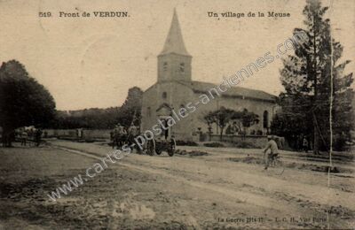 Carte postale ancienne Un Village — Non Localisée (Meuse)
