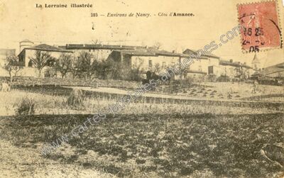 Carte postale ancienne Côte d'Amance — Amance (Meurthe-et-Moselle)