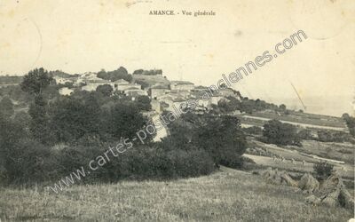 Carte postale ancienne Vue générale — Amance (Meurthe-et-Moselle)