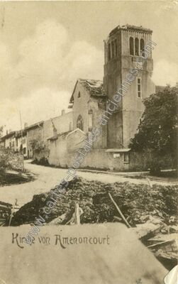 Carte postale ancienne Kirche — Amenoncourt (Meurthe-et-Moselle)