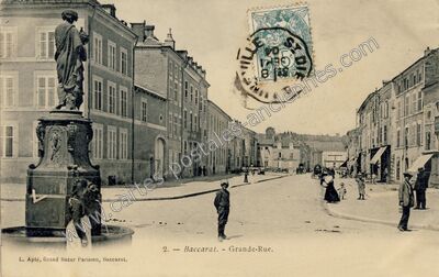 Carte postale ancienne Grande-Rue — Baccarat (Meurthe-et-Moselle)