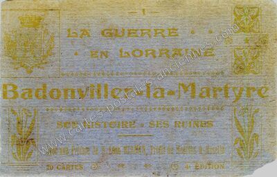 Carte postale ancienne Badonviller la Martyre — Badonviller (Meurthe-et-Moselle)