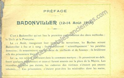 Carte postale ancienne Badonviller — Badonviller (Meurthe-et-Moselle)