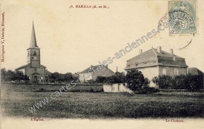 Carte postale ancienne Barbas — Barbas (Meurthe-et-Moselle)