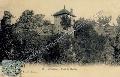 Carte postale ancienne Tour du Bacha — Deneuvre (Meurthe-et-Moselle)