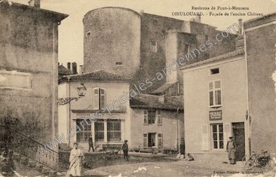 Carte postale ancienne Façade de l'ancien Château — Dieulouard (Meurthe-et-Moselle)