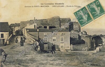 Carte postale ancienne Entrée du Château — Dieulouard (Meurthe-et-Moselle)