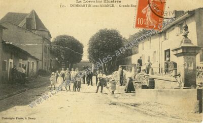 Carte postale ancienne La Lorraine illustrée - Grande-Rue — Dommartin-sous-Amance (Meurthe-et-Moselle)