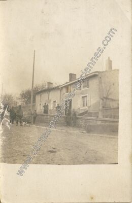 Carte postale ancienne Café de la Gare-Hauterive — Dommartin-sous-Amance (Meurthe-et-Moselle)