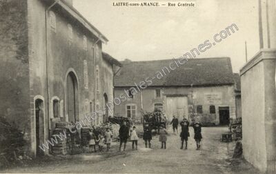 Carte postale ancienne Rue Centrale — Laître-sous-Amance (Meurthe-et-Moselle)