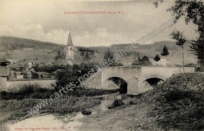Carte postale ancienne Lay St Christophe — Lay-Saint-Christophe (Meurthe-et-Moselle)