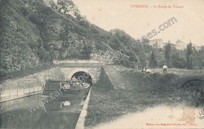 Carte postale ancienne La Sortie du Tunnel — Liverdun (Meurthe-et-Moselle)