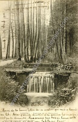 Carte postale ancienne Cascade de la Moulaine — Longwy (Meurthe-et-Moselle)