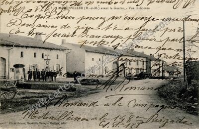 Carte postale ancienne Vue intérieure — Manonviller (Meurthe-et-Moselle)