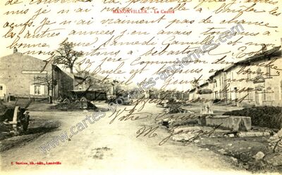 Carte postale ancienne Le Centre — Manonviller (Meurthe-et-Moselle)