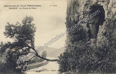 Carte postale ancienne La Grotte du Géant — Maron (Meurthe-et-Moselle)