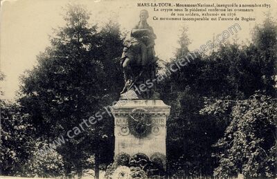 Carte postale ancienne Monument National — Mars-la-Tour (Meurthe-et-Moselle)