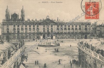 Carte postale ancienne Place Stanislas — Nancy (Meurthe-et-Moselle)