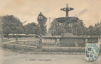 Carte postale ancienne Cours Léopold — Nancy (Meurthe-et-Moselle)