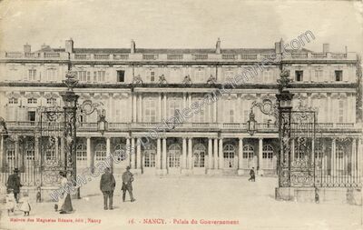 Carte postale ancienne Palais du Gouvernement — Nancy (Meurthe-et-Moselle)